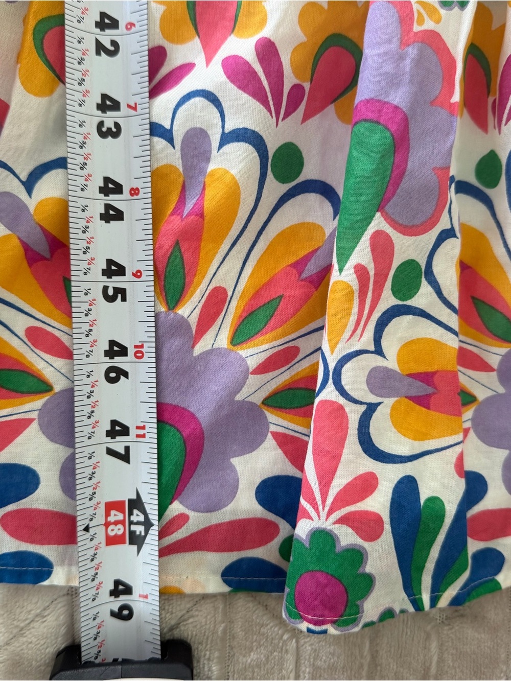 Boden Mia Tiered Midi Shirt Dress Colorful US 6R - Picture 7 of 10